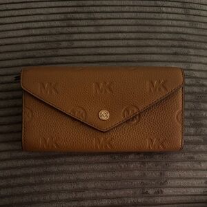 Michael Kors Tan Embossed Wallet